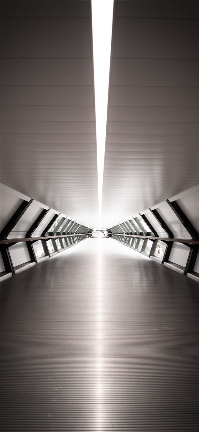 1125x2436 gray hallway - grey iPhone X Wallpaper
