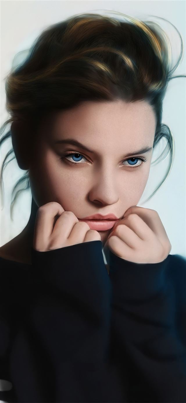 1125x2436 barbarapalvin cute art - model iPhone X Wallpaper