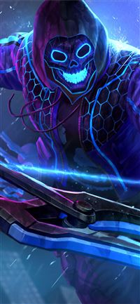 smite neon hero wallpaper