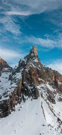 snow covered mountain under blue sky during daytim... wallpaper