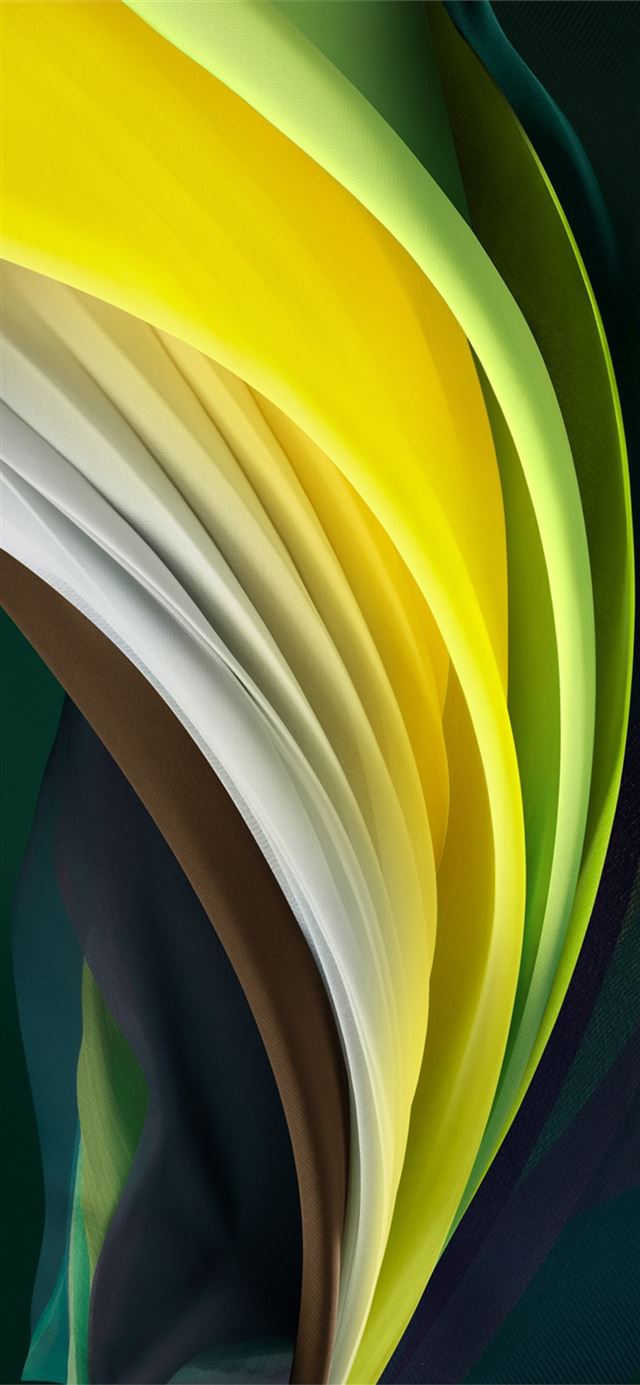 1125x2436 iphone se 2020 stock wallpaper Silk Green Light - aesthetic iPhone X Wallpaper