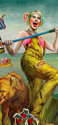 4k harley quinn birds of prey wallpaper