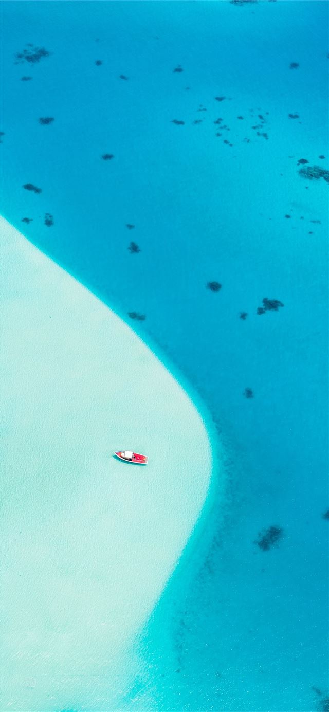 1125x2436 blue and black textile on blue water - water iPhone X Wallpaper