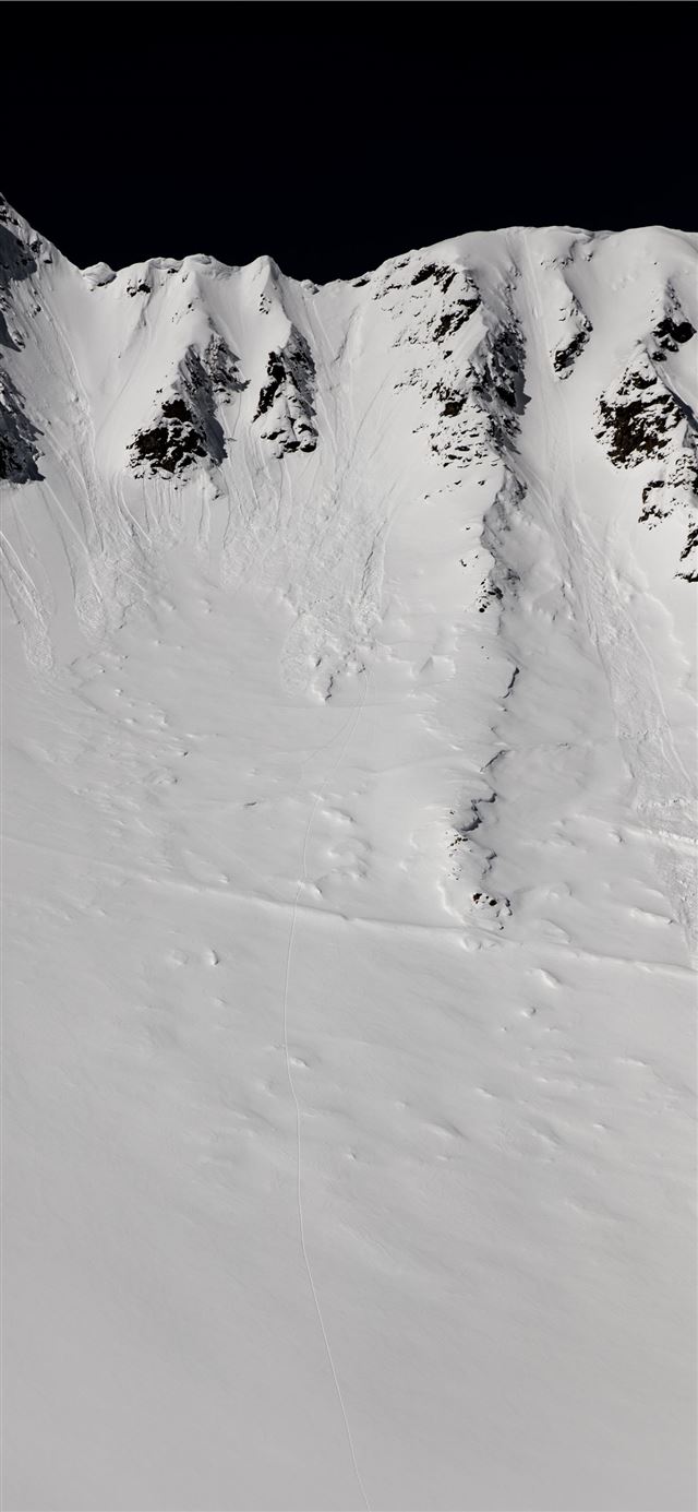 1125x2436 snow covered mountain - snow iPhone X Wallpaper