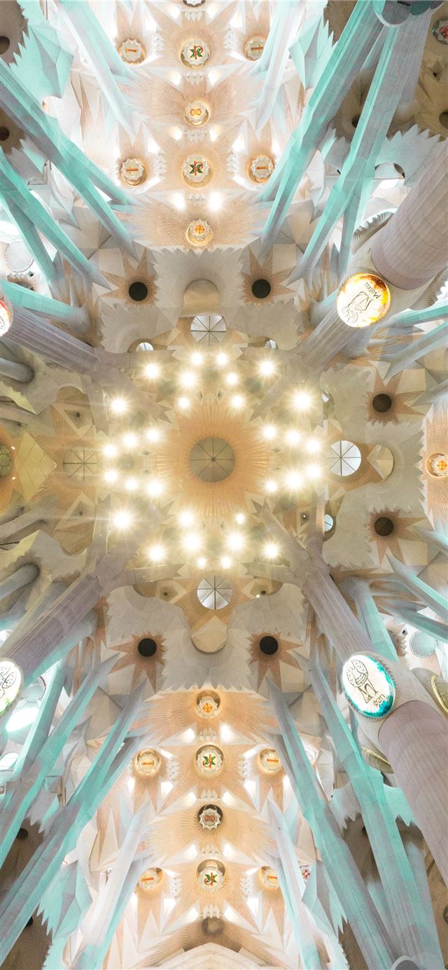 1125x2436 low angle photography of chandelier - spain iPhone X Wallpaper