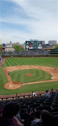 Wrigley Field section 321R row 10 seat 5 Chicago C... wallpaper