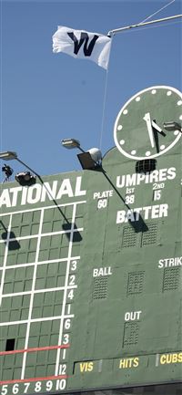 The Old Scoreboard Flying the W Flag wallpaper