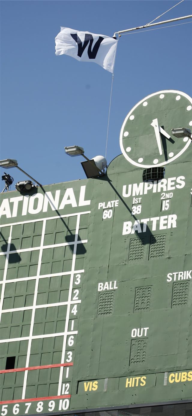 1125x2436 The Old Scoreboard Flying the W Flag - trends iPhone X Wallpaper