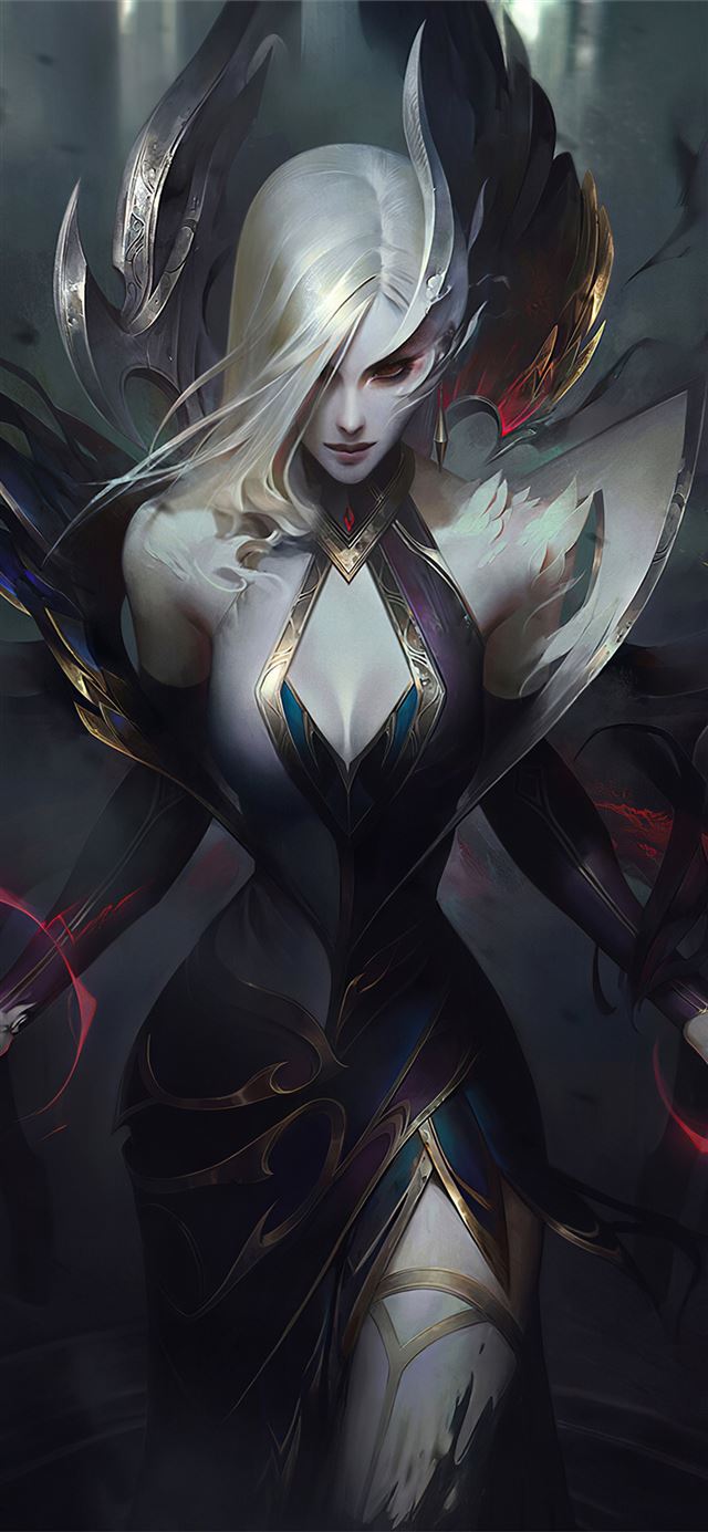 1125x2436 coven morgana league of legends 4k - digital art iPhone X Wallpaper