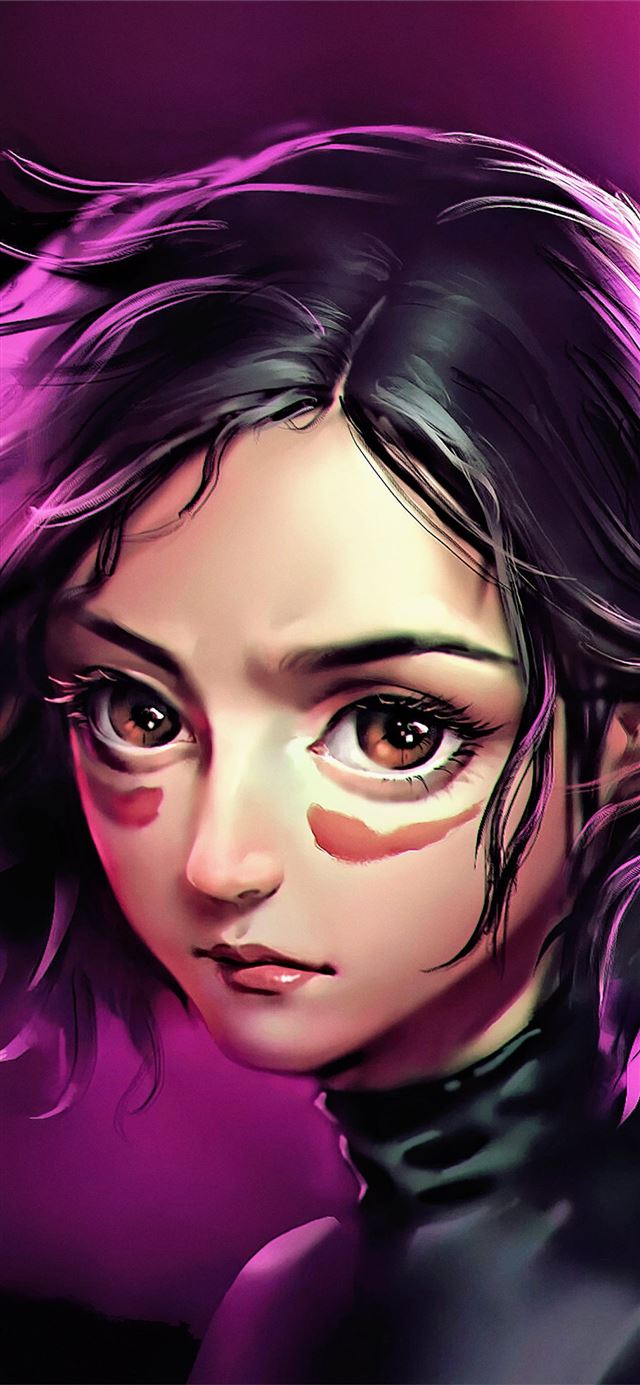 1125x2436 alia battle angel uhd 4k -  iPhone X Wallpaper
