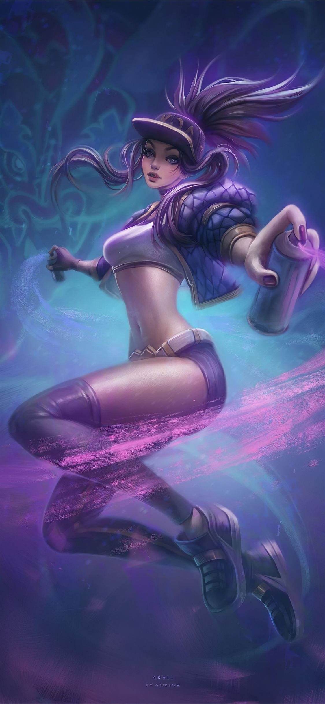 1280x2120 Akali League Of Legends Art 4k iPhone 6+ HD 4k