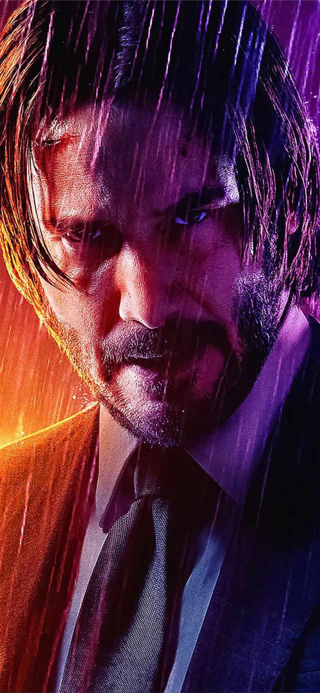 1125x2436 john wick rain 4k - john wick iPhone X Wallpaper