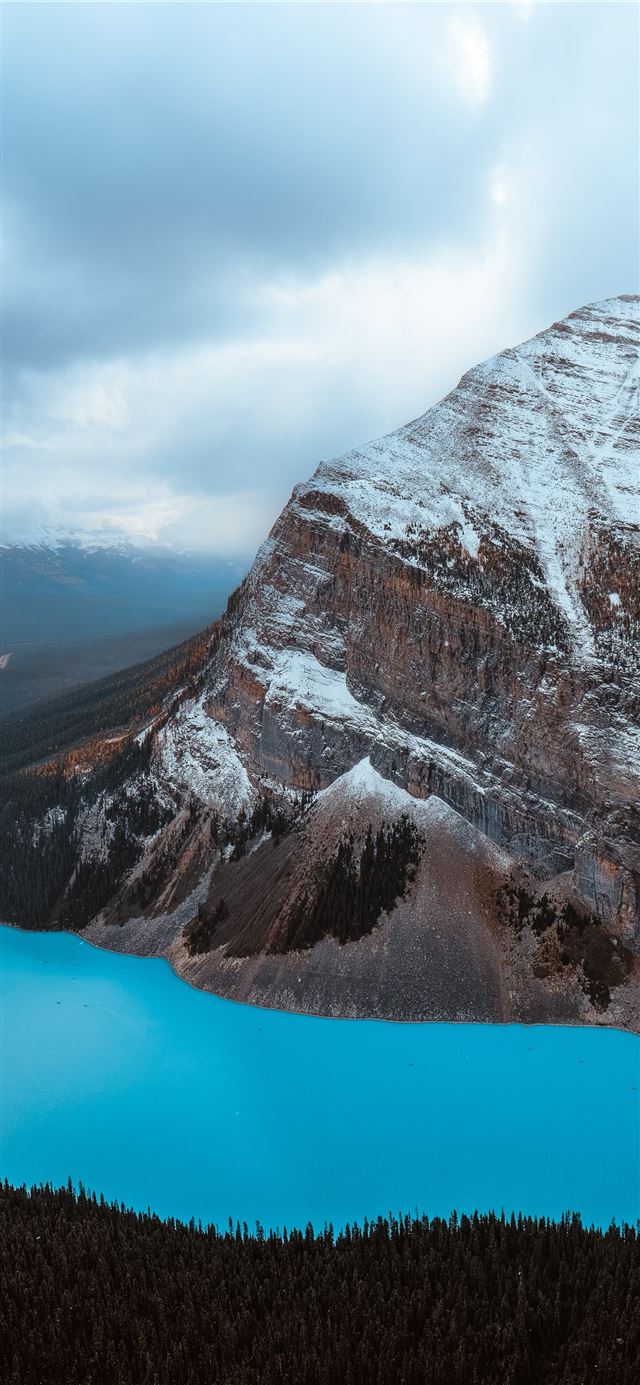 1125x2436 brown and white cliff - grey iPhone X Wallpaper
