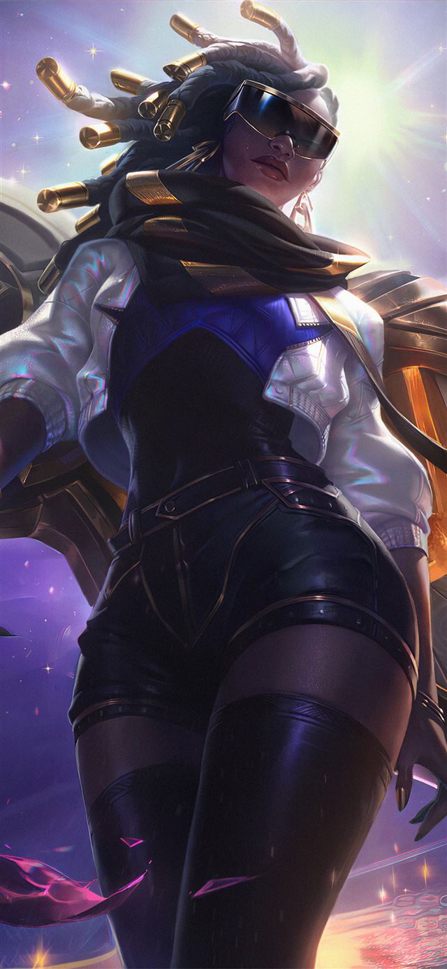 1125x2436 prestige true damage senna league of legends 4k -  iPhone X Wallpaper