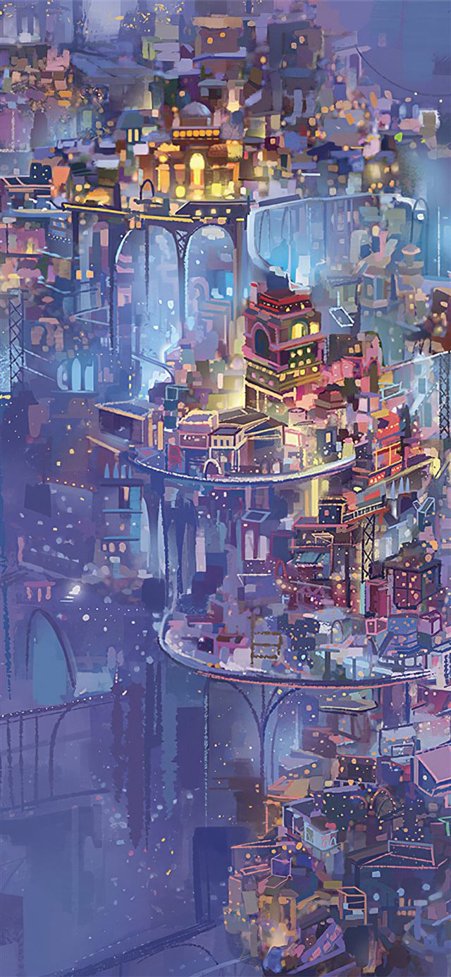 1125x2436 coco city - animated movies iPhone X Wallpaper