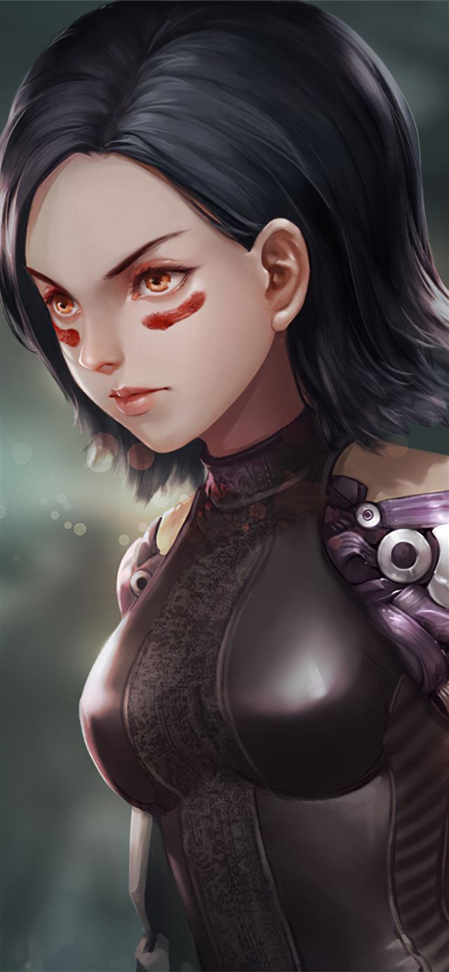 1125x2436 alita battle angel art new -  iPhone X Wallpaper