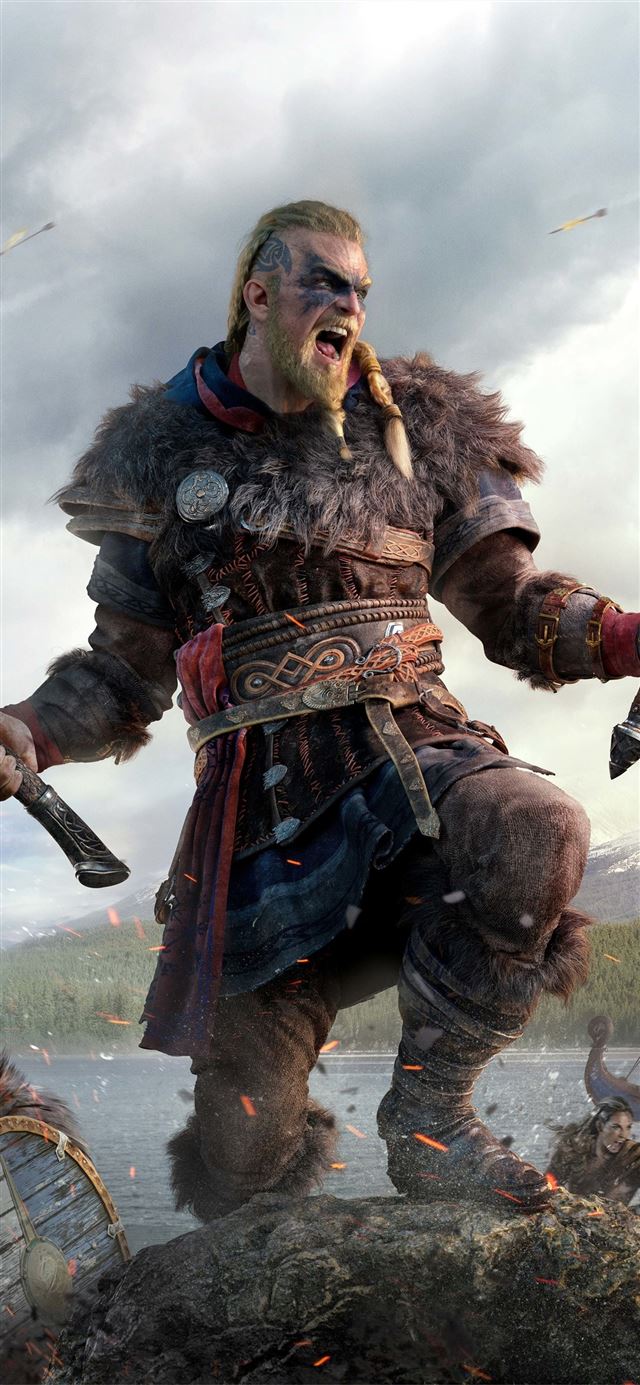 1125x2436 2020 assassins creed valhalla 10k - ps5 games iPhone X Wallpaper