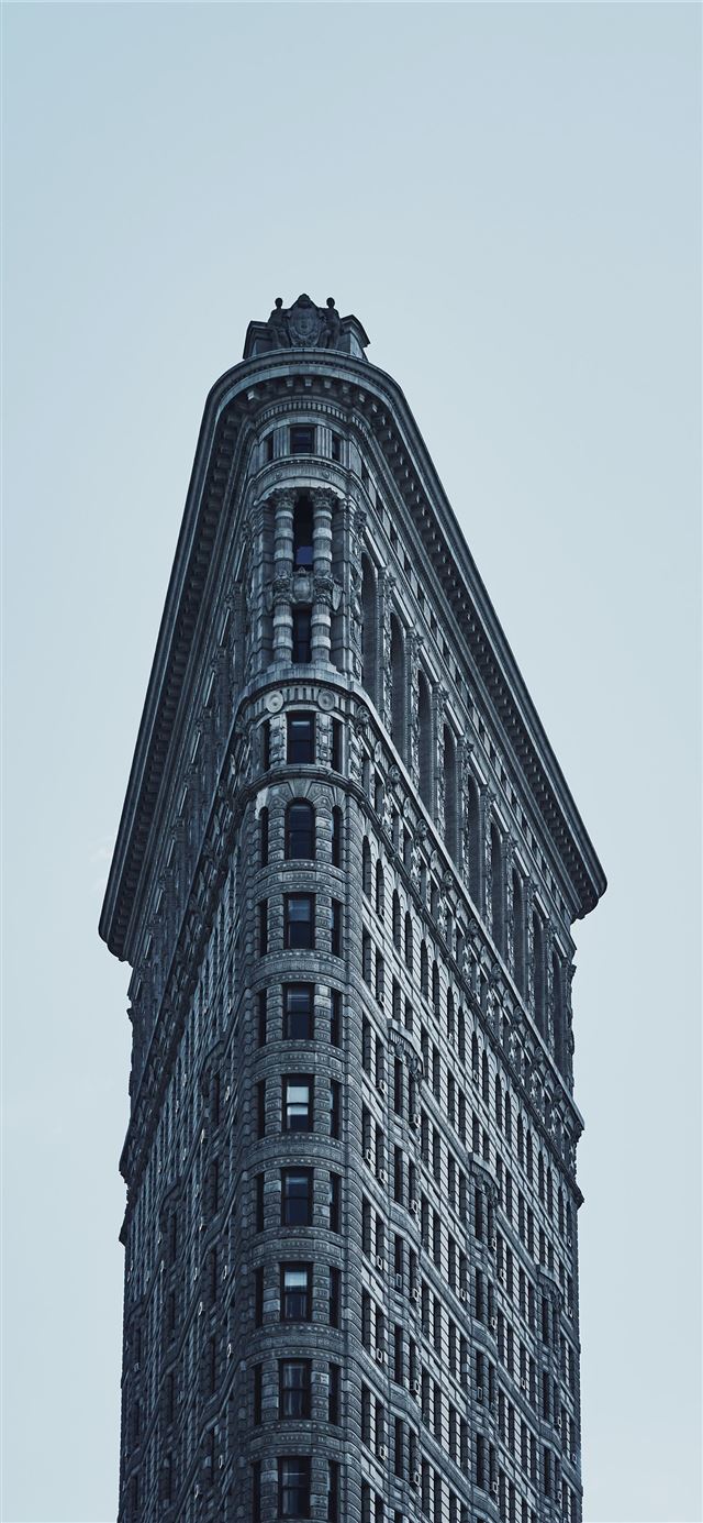 1125x2436 gray concrete building - usa iPhone X Wallpaper