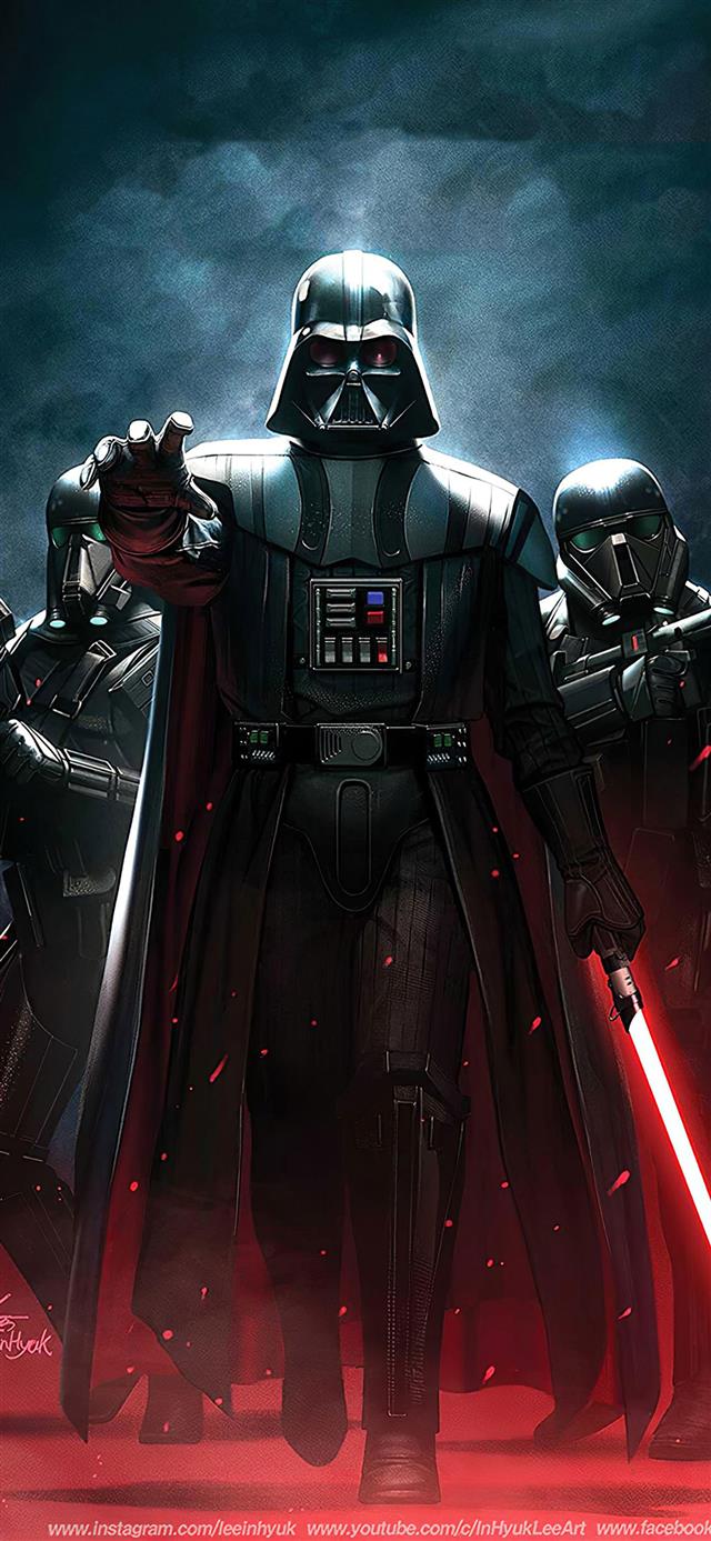 1125x2436 darth vaderart - star wars iPhone X Wallpaper