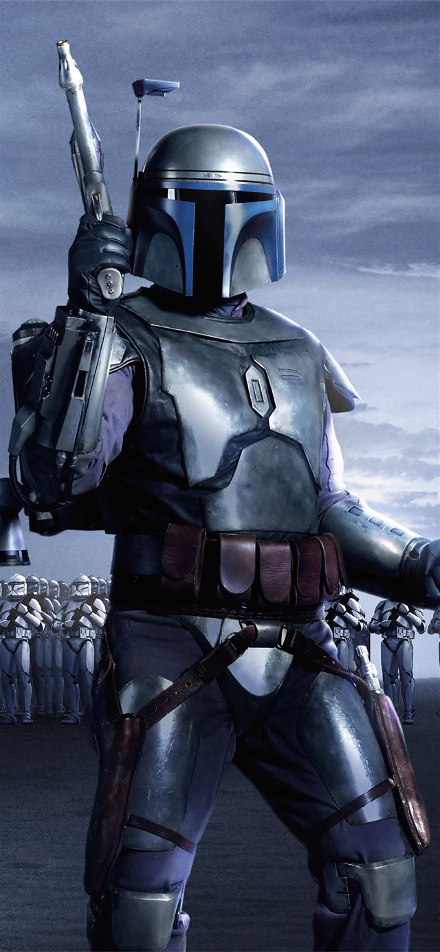 1125x2436 jango fett star wars 5k - star wars iPhone X Wallpaper