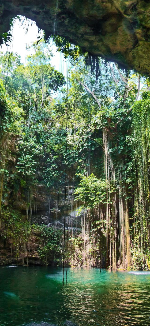 1125x2436 Ik Kil Cenote - mexico iPhone X Wallpaper