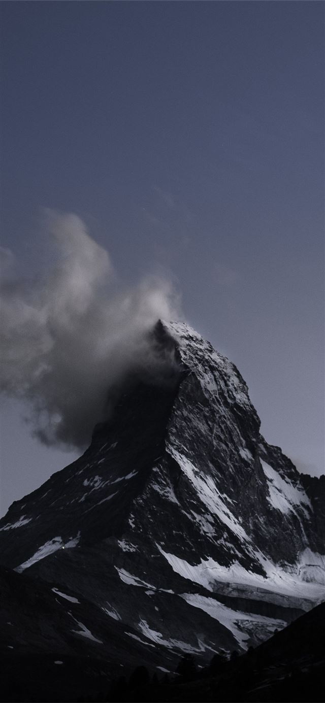1125x2436 matterhorn mountains sky clouds - matterhorn iPhone X Wallpaper