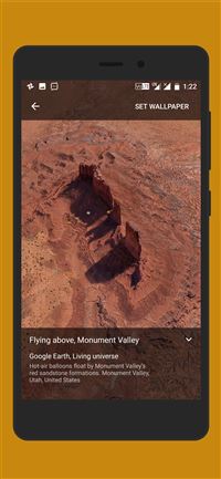 Tema Bergerak Flying Above Monument Valley  wallpaper