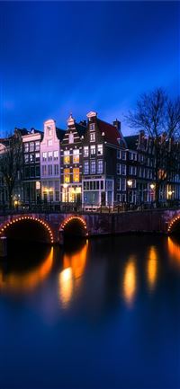 Amsterdam Bridge Street Light Long Exposure 4k Son... wallpaper