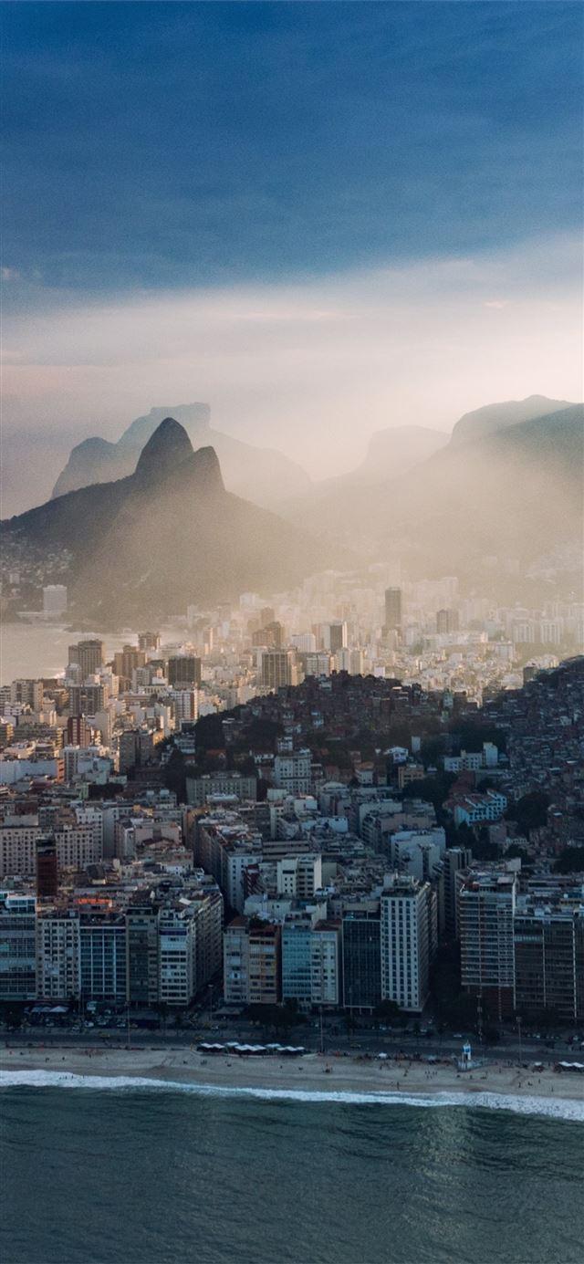 1125x2436 rio de janeiro city buildings and - brazil iPhone X Wallpaper