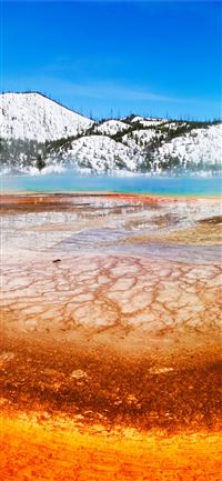 Grand Prismatic Yellowstone National Park mountain... wallpaper