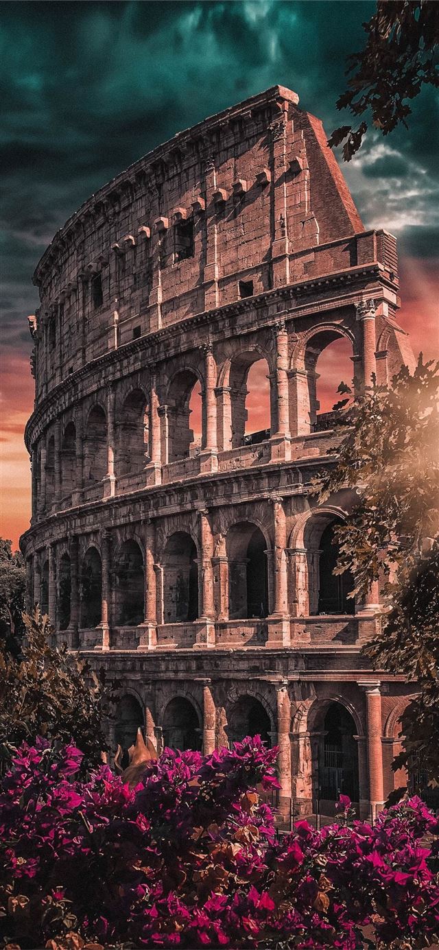 1125x2436 Colosseum of Rome - italy iPhone X Wallpaper