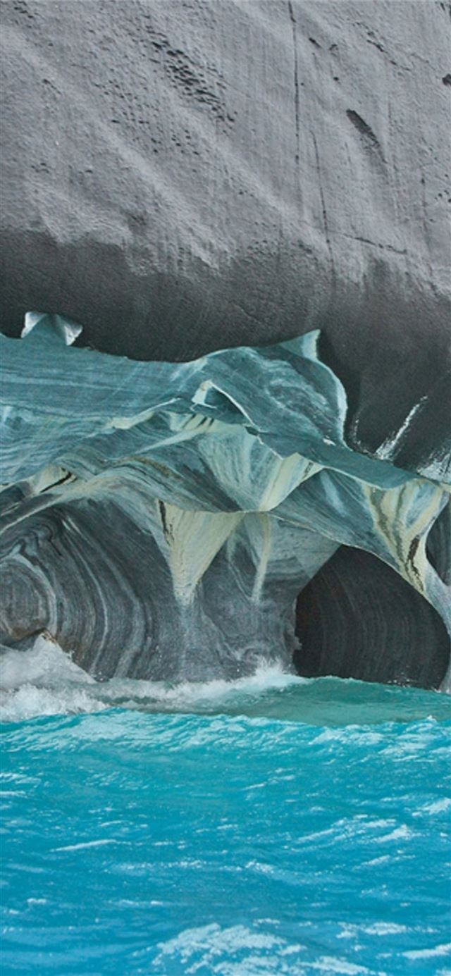 1125x2436 marble caves chile chico chile caves Sony Xperia X... - patagonia iPhone X Wallpaper
