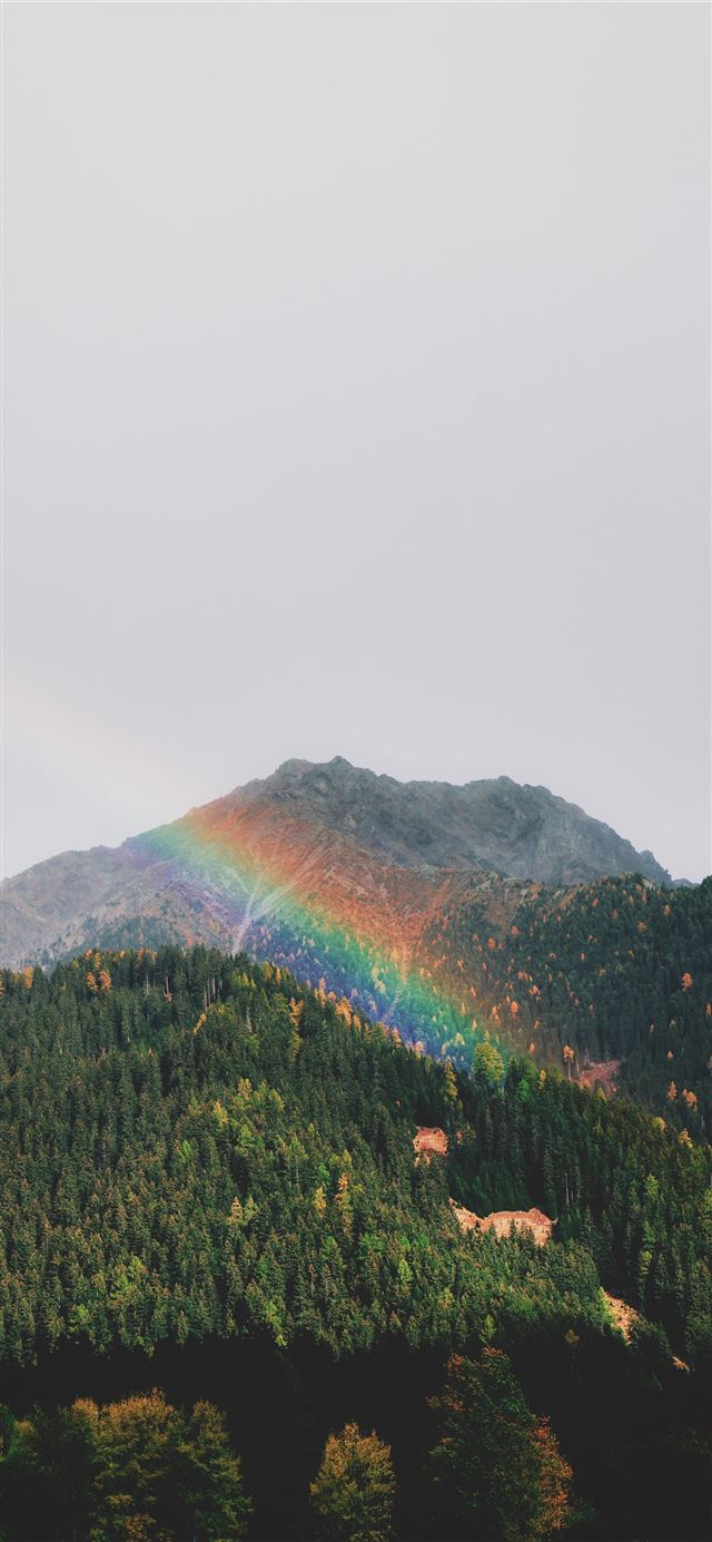 1125x2436 Rainbow Mountains - china iPhone X Wallpaper