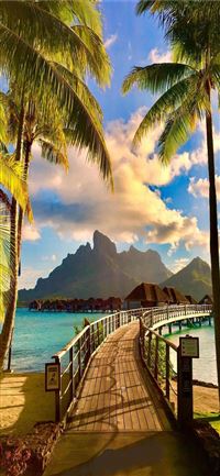 Summer e to your vacay in the beautiful Bora Bora ... wallpaper