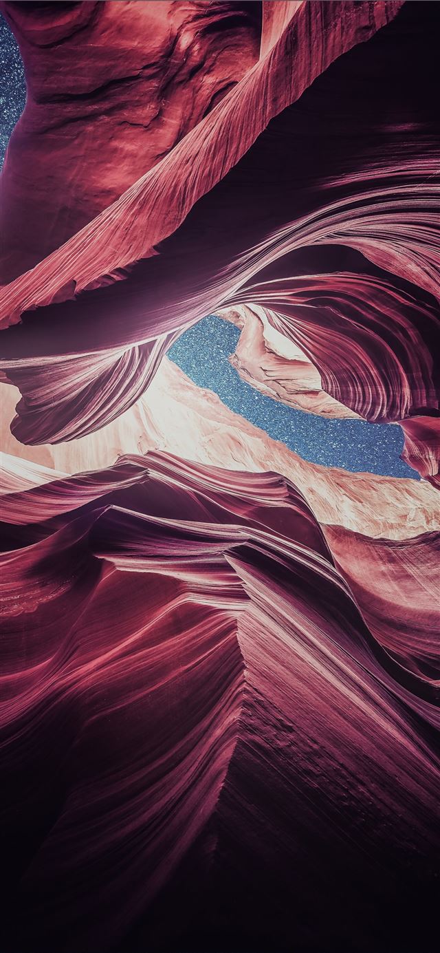 1125x2436 antelope canyon rocks nature 4к - arizona iPhone X Wallpaper