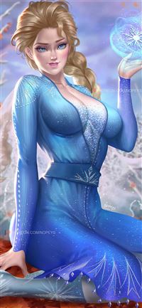 snow queen elsa in frozen 4k wallpaper