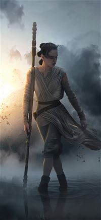 rey star wars the rise of skywalker 4k wallpaper