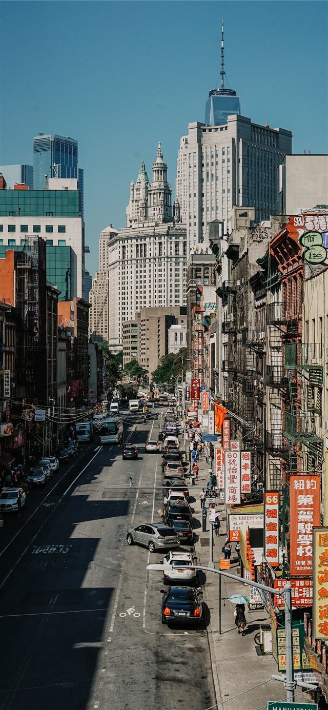 1125x2436 vehicle near buildings -  iPhone X Wallpaper