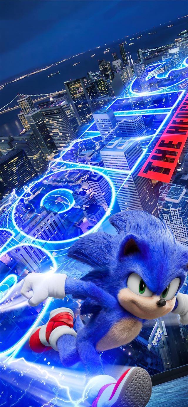 1125x2436 sonic the hedgehog 2020movie - sonic iPhone X Wallpaper