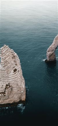 aerial photography of islet wallpaper