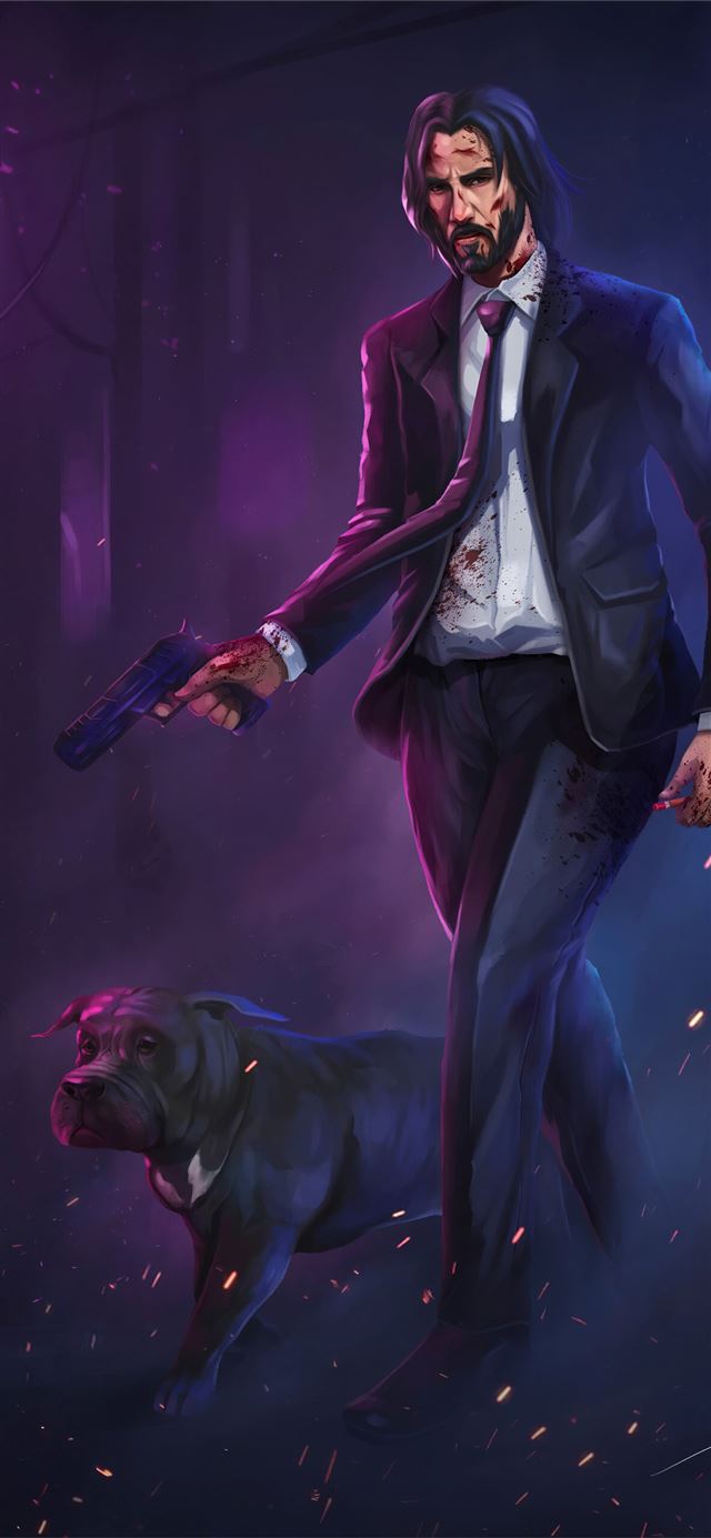 1125x2436 john wick 4k -  iPhone X Wallpaper