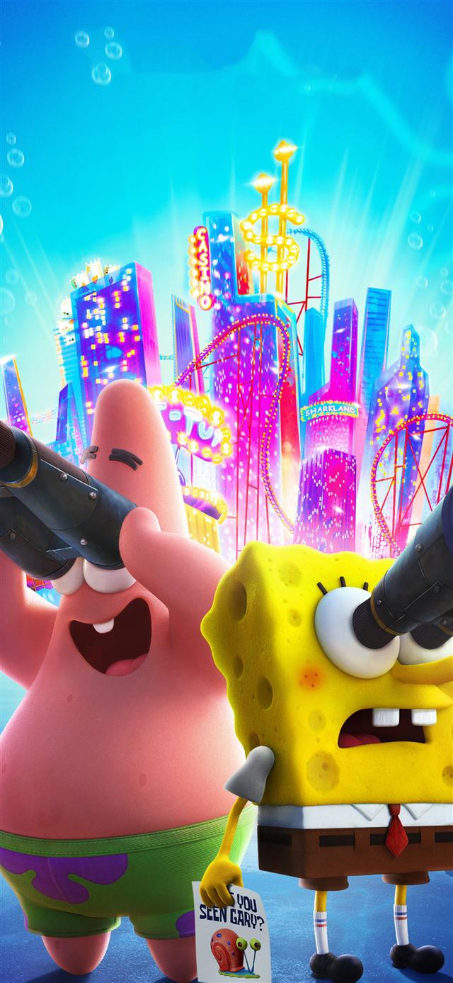 1125x2436 the spongebob movie sponge on the run 2020 -  iPhone X Wallpaper