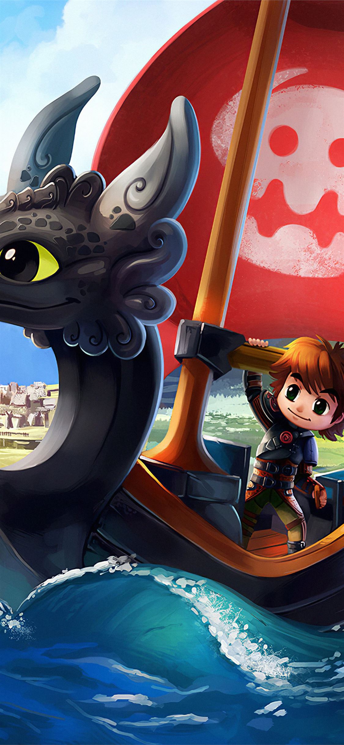 How To Train Your Dragon And Wind Waker Crossover Iphone X Wallpapers Free Download
