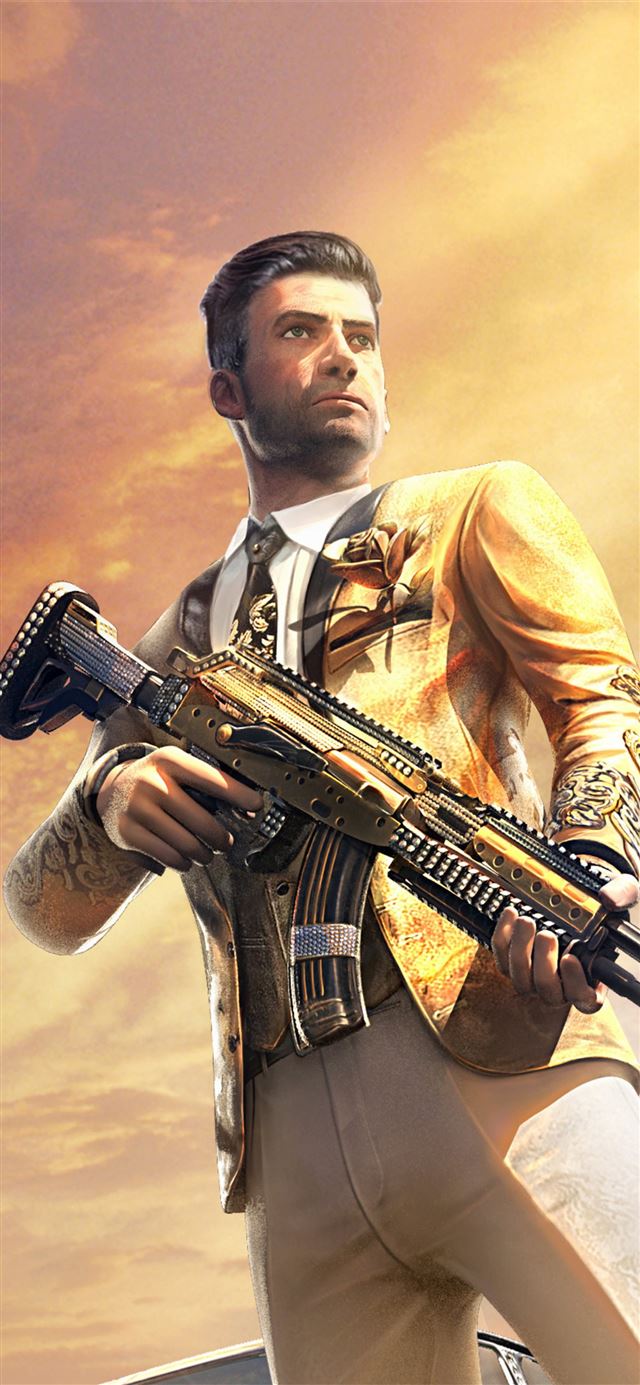 1125x2436 pubg gold 2020 - ps games iPhone X Wallpaper