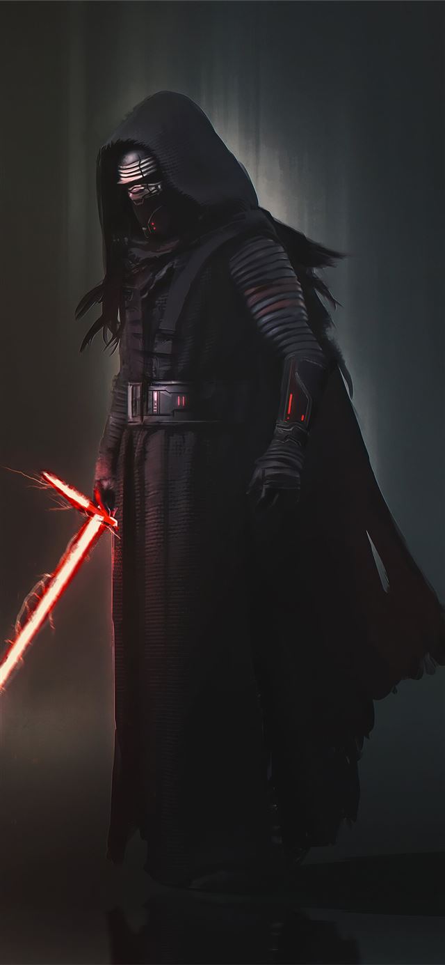 1125x2436 kylo ren darkness 4k - digital art iPhone X Wallpaper