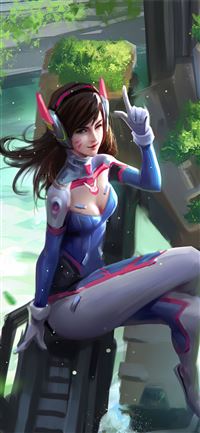 dva overwatch cute 4k wallpaper