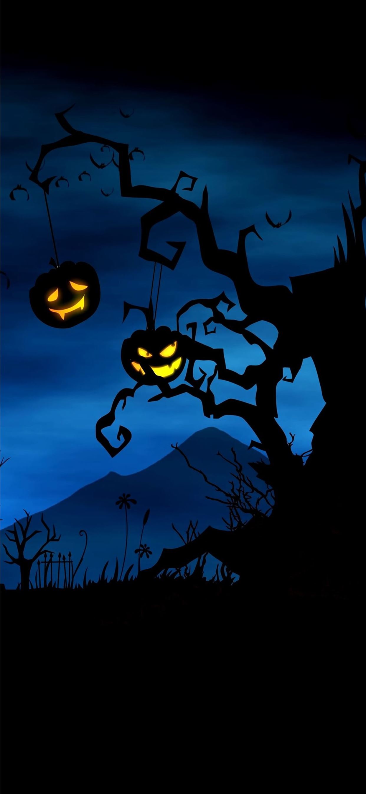 5200 Halloween Background Blue Illustrations RoyaltyFree Vector  Graphics  Clip Art  iStock
