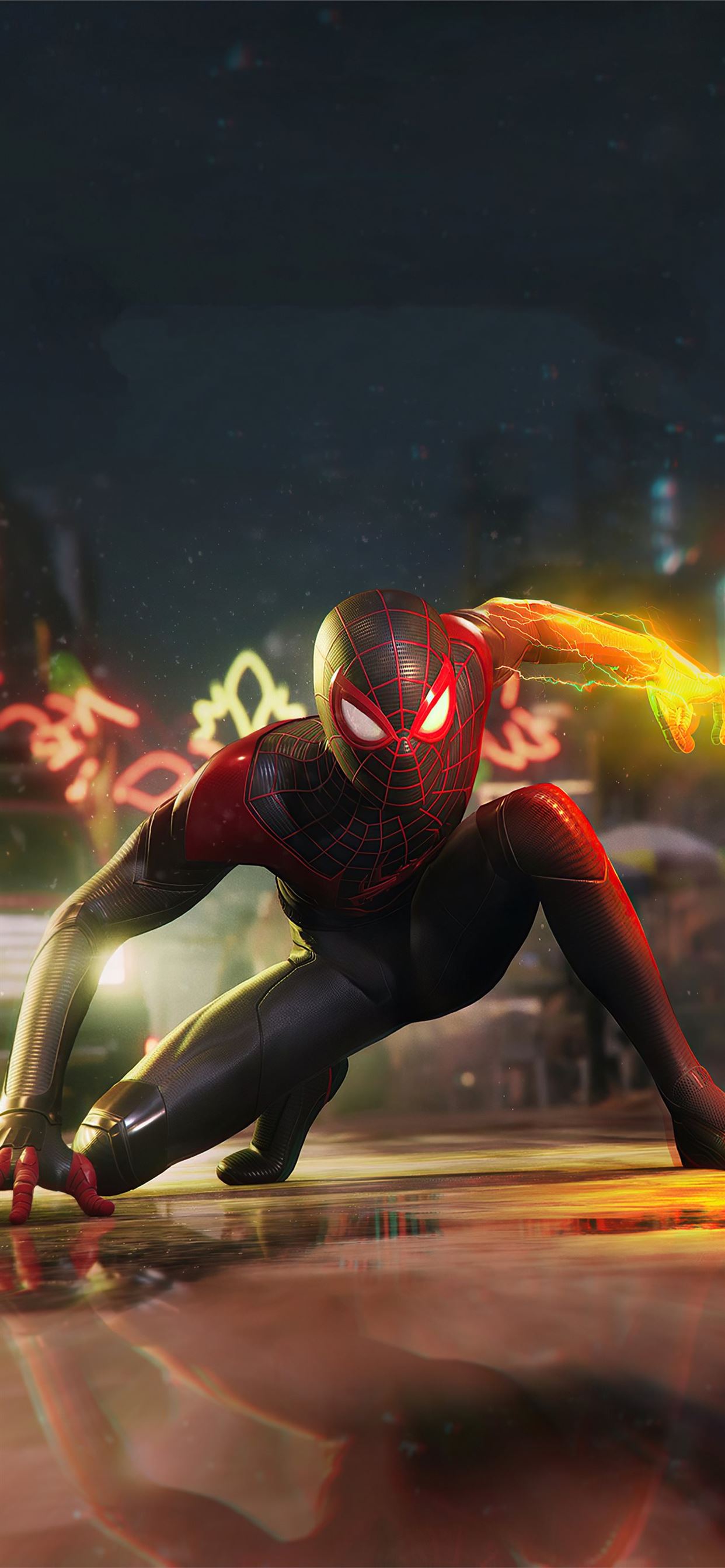 Spider Man Miles Morales Costume  IPhone Wallpapers  iPhone Wallpapers