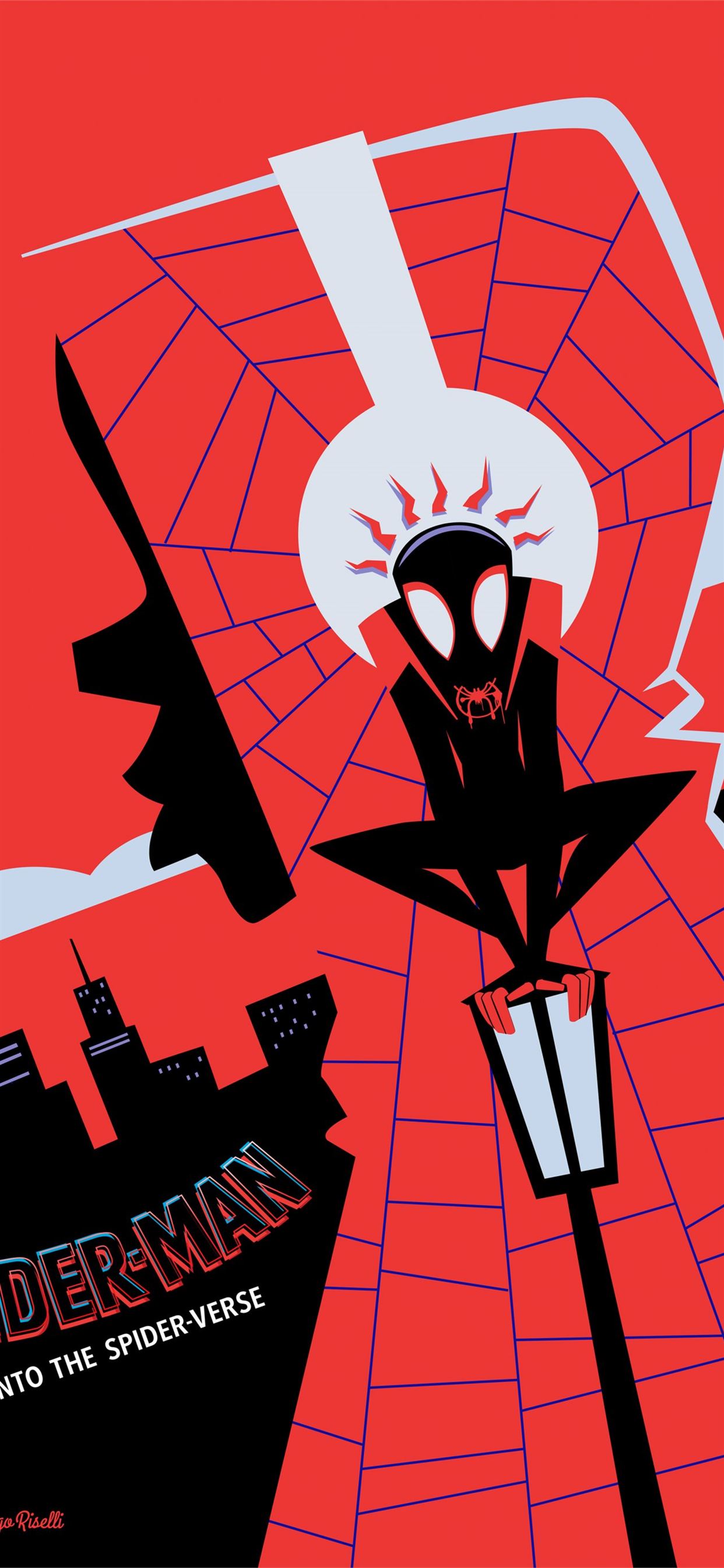 Into The Spider Verse Animation Weird Spider Man I... iPhone Wallpapers  Free Download