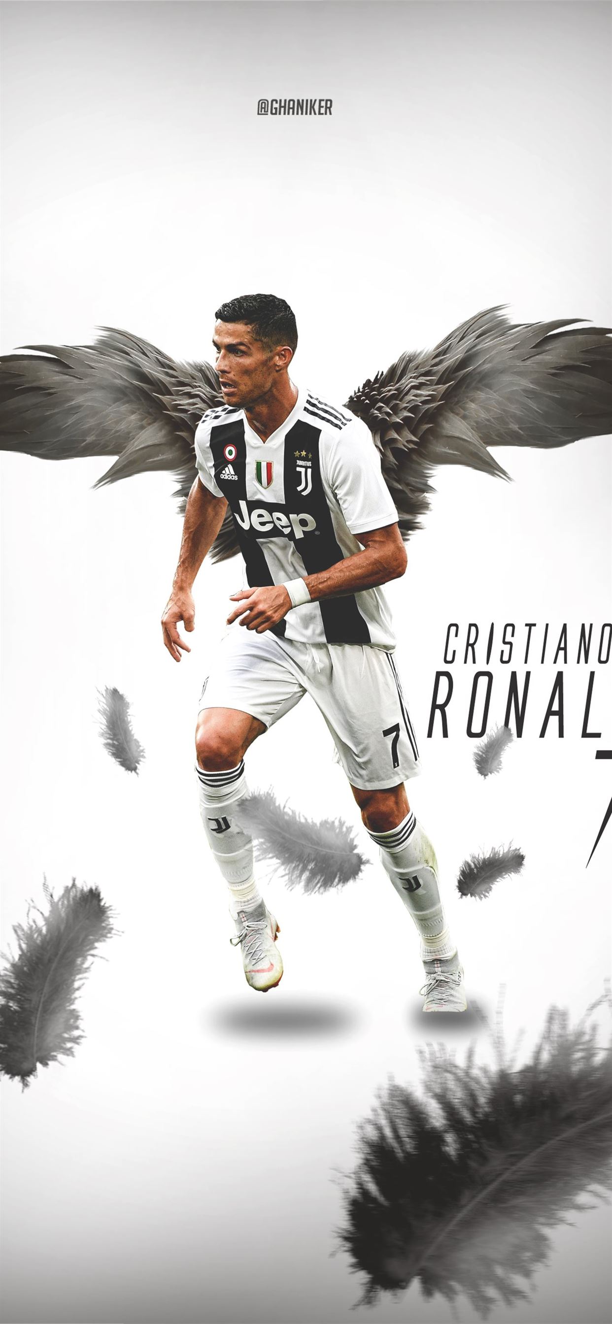 Download Cristiano Ronaldo Juventus Jeep-Adidas Jersey Wallpaper